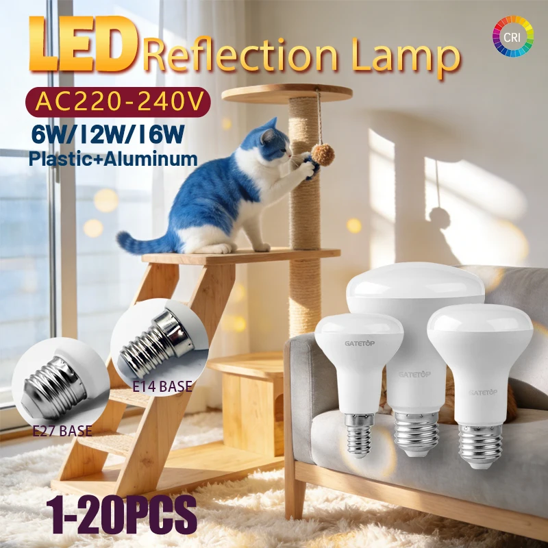 1-20 шт. светодиодных ламп E27 E14 R50 R63 R80, лампа-грибок для ванной, AC 220V 240V, 6W 10W 12W, без мерцания, теплый белый свет 3000K 6000K
1-20 шт. светодиодных ламп E27 E14 R50 R63 R80, лампа-грибок для ванной, AC 220V 240V, 6W 10W 12W, без мерцания, теплый белый свет 3000K 6000K