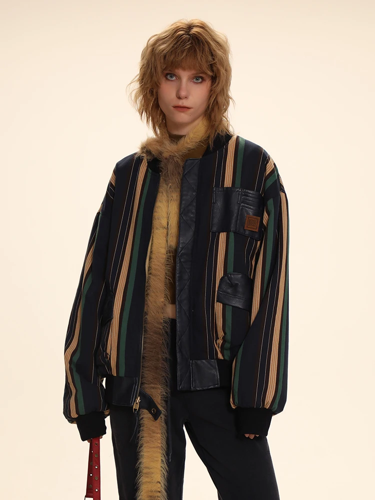 Double-Sided Wear Casual Loose Zipper ket Jaet Retro Design Winter Street Sle Women's ort Outerwear Thi Cotton Coat
Double-Sided Wear Casual Loose Zipper ket Jaet Retro Design Winter Street Sle Women's ort Outerwear Thi Cotton Coat