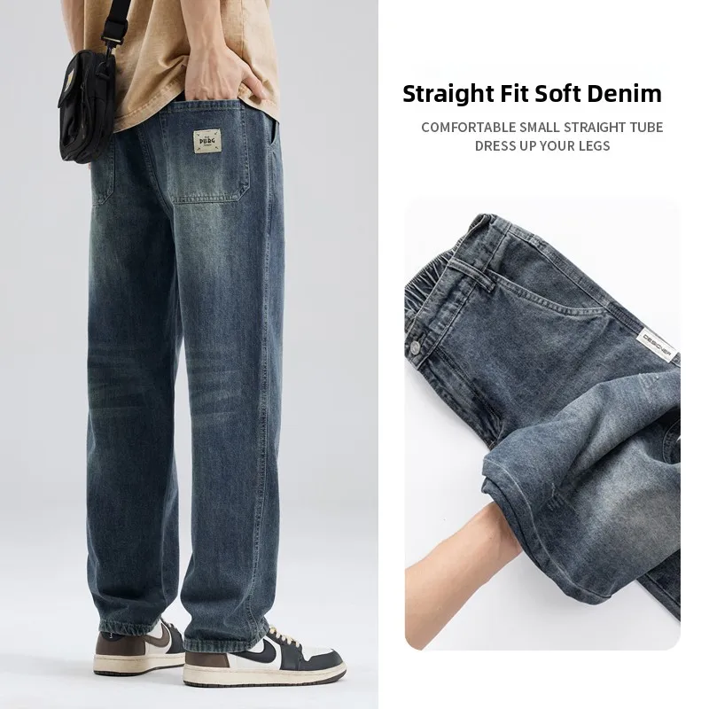 Retro American Sle Loose Straight Leg Men's Jeans Casual Wide Leg Long Trousers Spring Autumn Faion Brand Youth Cotton Po...
Retro American Sle Loose Straight Leg Men's Jeans Casual Wide Leg Long Trousers Spring Autumn Faion Brand Youth Cotton Po...