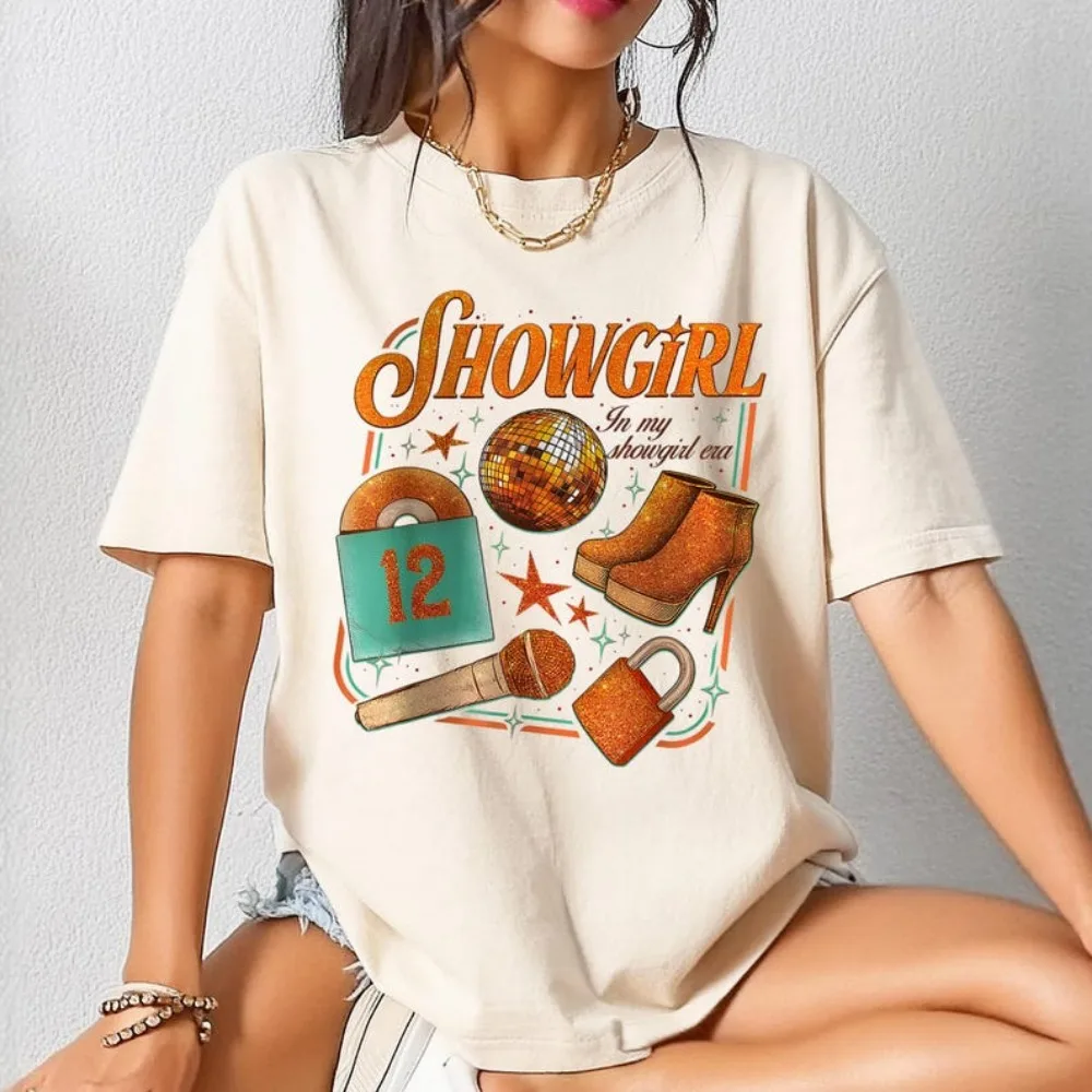 In My Showgirl Era Shirt Showgirl Shirt in My Era Aesthetic T-Shirt Women T Shirt Streetwear O-neck Short-sleeve Cotton Tops
In My Showgirl Era Shirt Showgirl Shirt in My Era Aesthetic T-Shirt Women T Shirt Streetwear O-neck Short-sleeve Cotton Tops