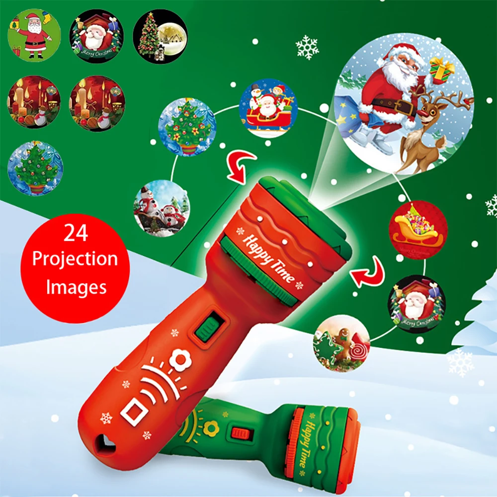Fun Cartoon Santa Projector Flashlight Luminous Toy Kids Early Education Light Up Pattern Flashlight Baby Puzzle Christmas Gifts
Fun Cartoon Santa Projector Flashlight Luminous Toy Kids Early Education Light Up Pattern Flashlight Baby Puzzle Christmas Gifts