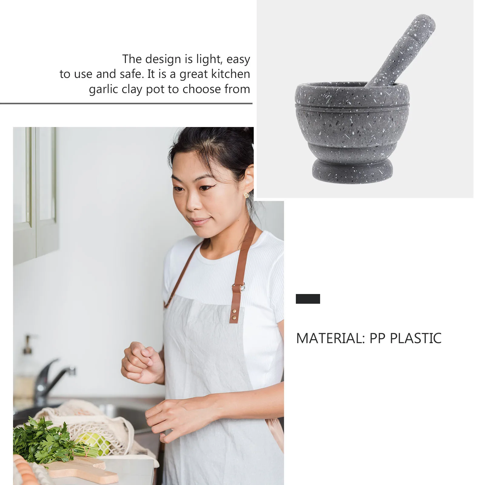 Garlic Kitchen Tools Garlic Pounder Pestle Set Easy Mixer Bowl Manual Fruit Vegetable Gadget 
Garlic Kitchen Tools Garlic Pounder Pestle Set Easy Mixer Bowl Manual Fruit Vegetable Gadget