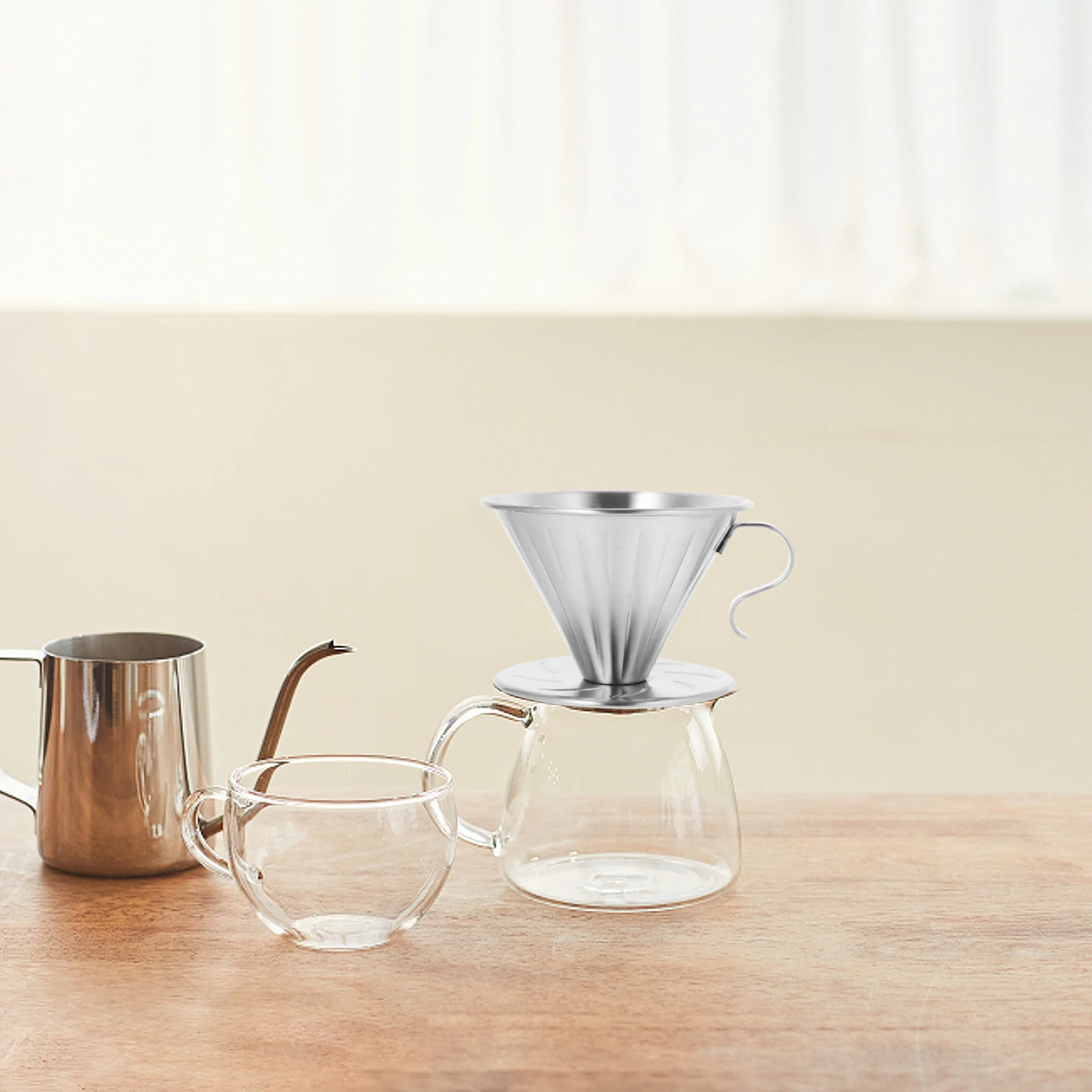 Double Layer Coffee Filter Machines Drip Stainless Steel Strainer Cup with Handle
Double Layer Coffee Filter Machines Drip Stainless Steel Strainer Cup with Handle