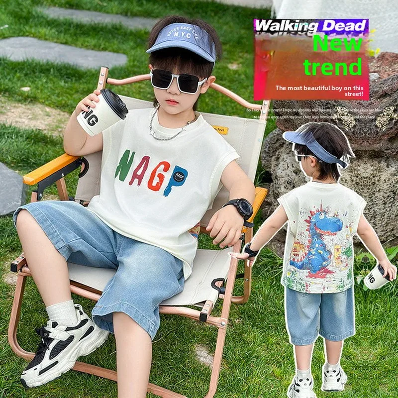 Summer Children's Dinosaur Print T-shirt+Shorts 2pcs Boys Suit Cotton Tees Pants Leisure Boys Girls Casual Clothes Outfit 2-11Yr
Summer Children's Dinosaur Print T-shirt+Shorts 2pcs Boys Suit Cotton Tees Pants Leisure Boys Girls Casual Clothes Outfit 2-11Yr