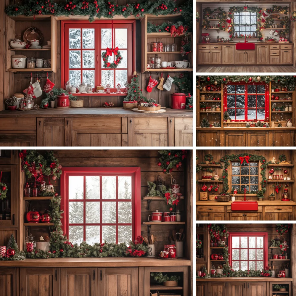 Christmas Kitchen Backgrounds Adult Family Photography Props Child Baby Decors Wooden Cabinets Photo Studio Backdrops
Christmas Kitchen Backgrounds Adult Family Photography Props Child Baby Decors Wooden Cabinets Photo Studio Backdrops