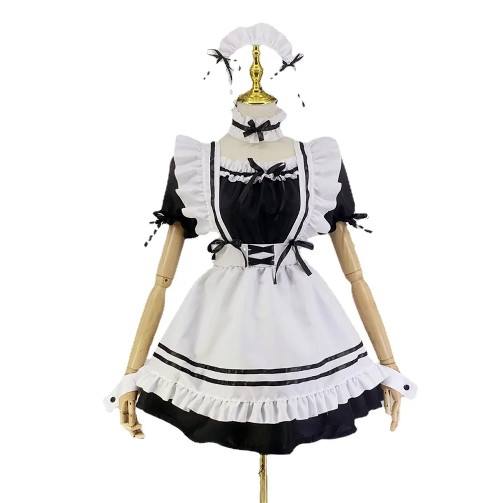 Lolita maid costume low cut Japanese anime cosplay uniform dress, cute girl cosplay set with ear tail claws
Lolita maid costume low cut Japanese anime cosplay uniform dress, cute girl cosplay set with ear tail claws