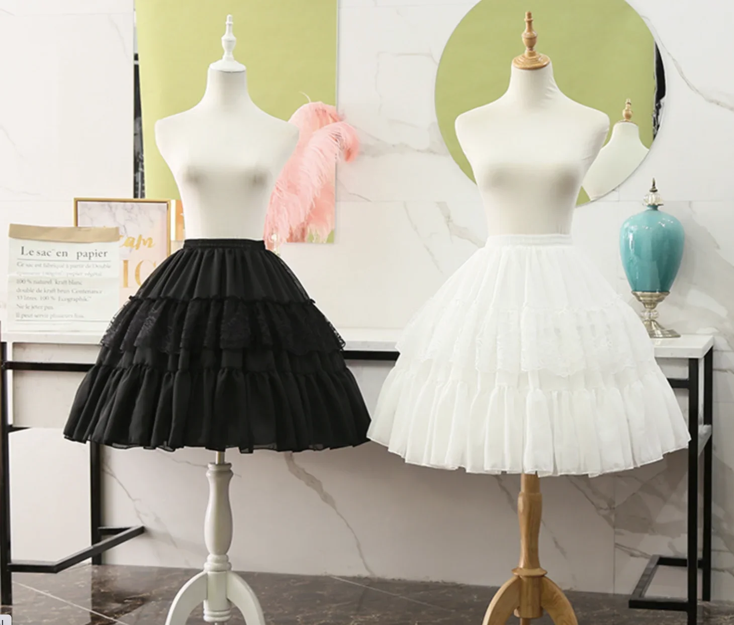 Lolita Petticoat Ball Gown Underskirt Short Dress Cosplay Petticoat Chiffon Two Bones Ballet Rockabilly Crinoline
Lolita Petticoat Ball Gown Underskirt Short Dress Cosplay Petticoat Chiffon Two Bones Ballet Rockabilly Crinoline