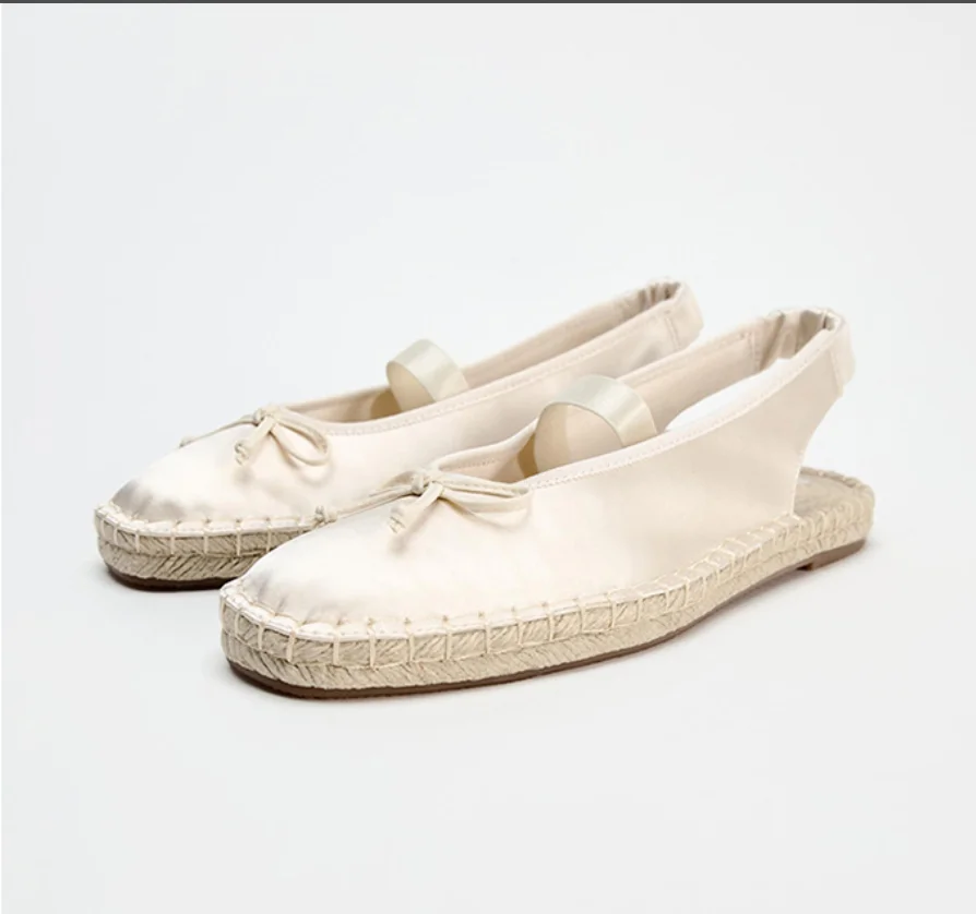 Весна-лето 2024, повседневные туфли на плоской подошве, женские плетеные топсайдеры на плоской подошве из пеньковой веревки, атласные оксфорды с открытой пяткой, лоферы, сандалии Sandalias Mujer 
Весна-лето 2024, повседневные туфли на плоской подошве, женские плетеные топсайдеры на плоской подошве из пеньковой веревки, атласные оксфорды с открытой пяткой, лоферы, сандалии Sandalias Mujer