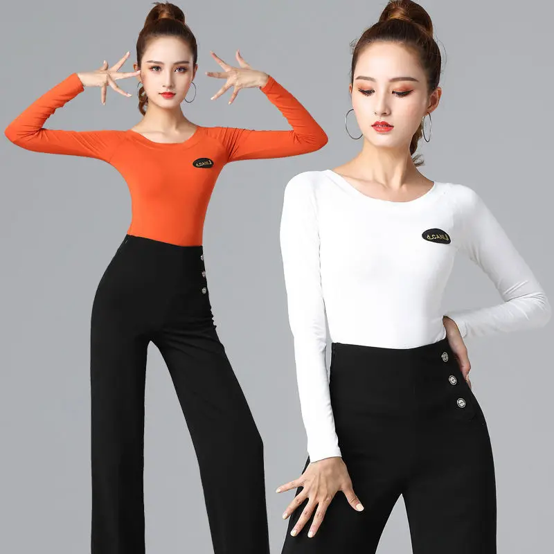 Latin Dance Top Female Adult Modern Dance New Performance National Standard Dance Clothes Round Neck Long Sleeve Training Shirt
Latin Dance Top Female Adult Modern Dance New Performance National Standard Dance Clothes Round Neck Long Sleeve Training Shirt