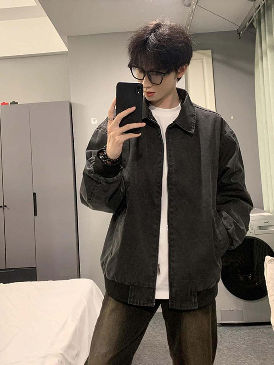 Waed Bla ey Baseball Jaet Men's Spring Autumn Trendy Workwear American Harlan Jaet Loose Fit Polyester Fiber
Waed Bla ey Baseball Jaet Men's Spring Autumn Trendy Workwear American Harlan Jaet Loose Fit Polyester Fiber