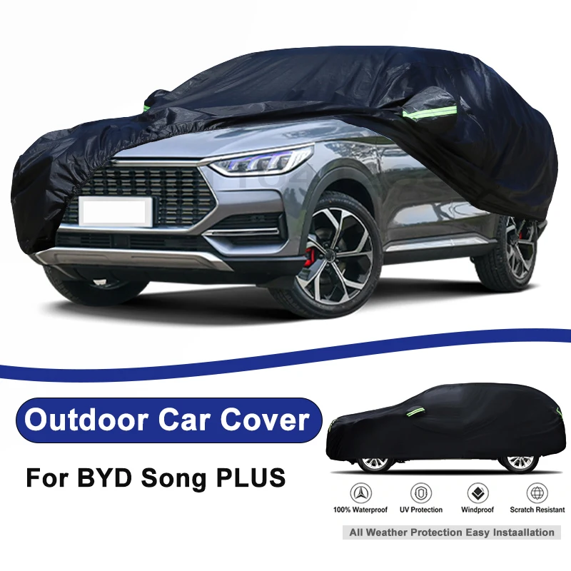 Outdoor Full Car Cover For BYD Song PLUS with Reflective Strips Waterproof Snowproof Dustproof UV Protection Auto Accessories
Outdoor Full Car Cover For BYD Song PLUS with Reflective Strips Waterproof Snowproof Dustproof UV Protection Auto Accessories