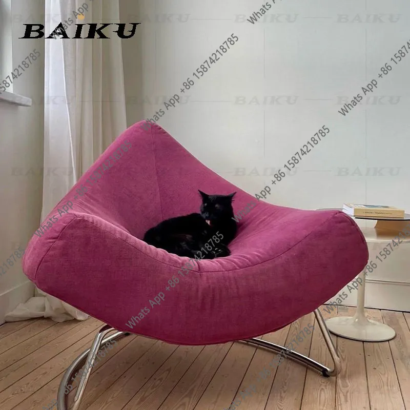 Modern simple rose red casual creative triangular sofa small living room designer single chair
Modern simple rose red casual creative triangular sofa small living room designer single chair
