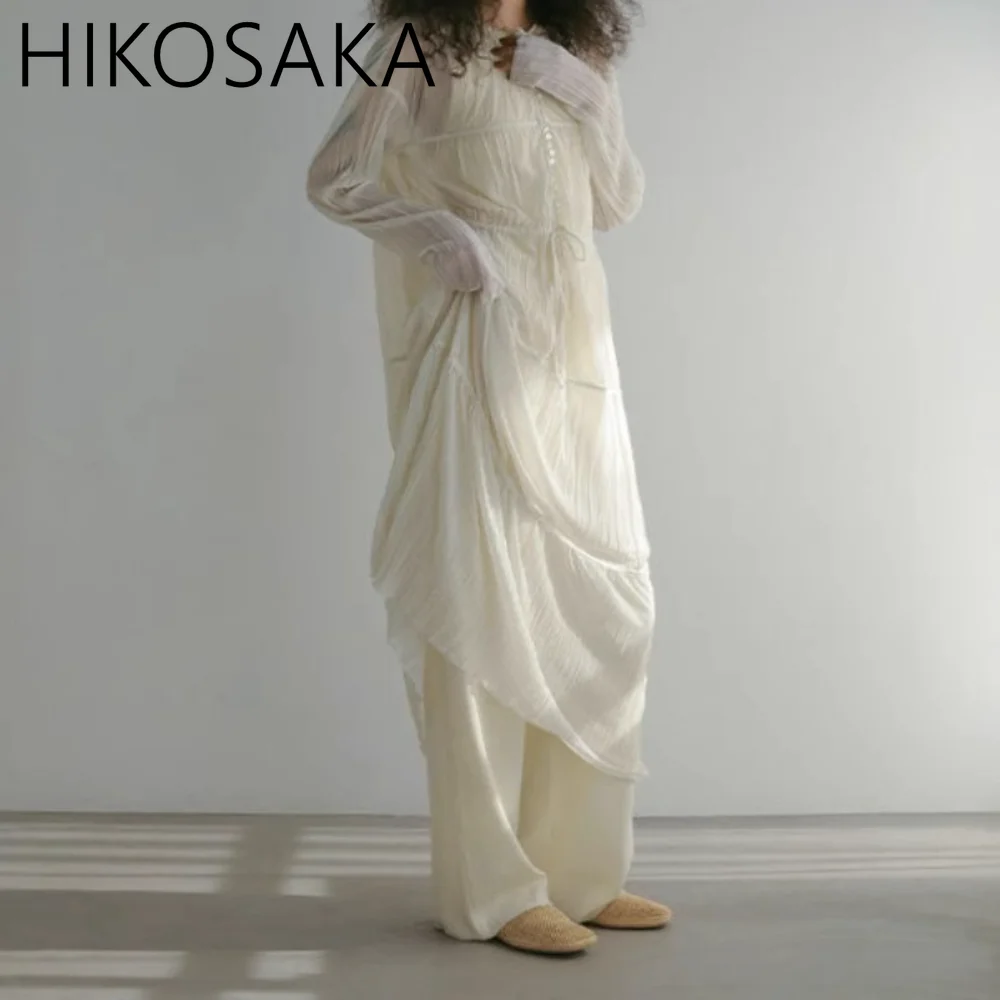 Japanese Elegant Moda Women Dresses French Style Vintage Literary Temperament Solid Holidays Robe Simple Pleated Vestidos Mujer
Japanese Elegant Moda Women Dresses French Style Vintage Literary Temperament Solid Holidays Robe Simple Pleated Vestidos Mujer