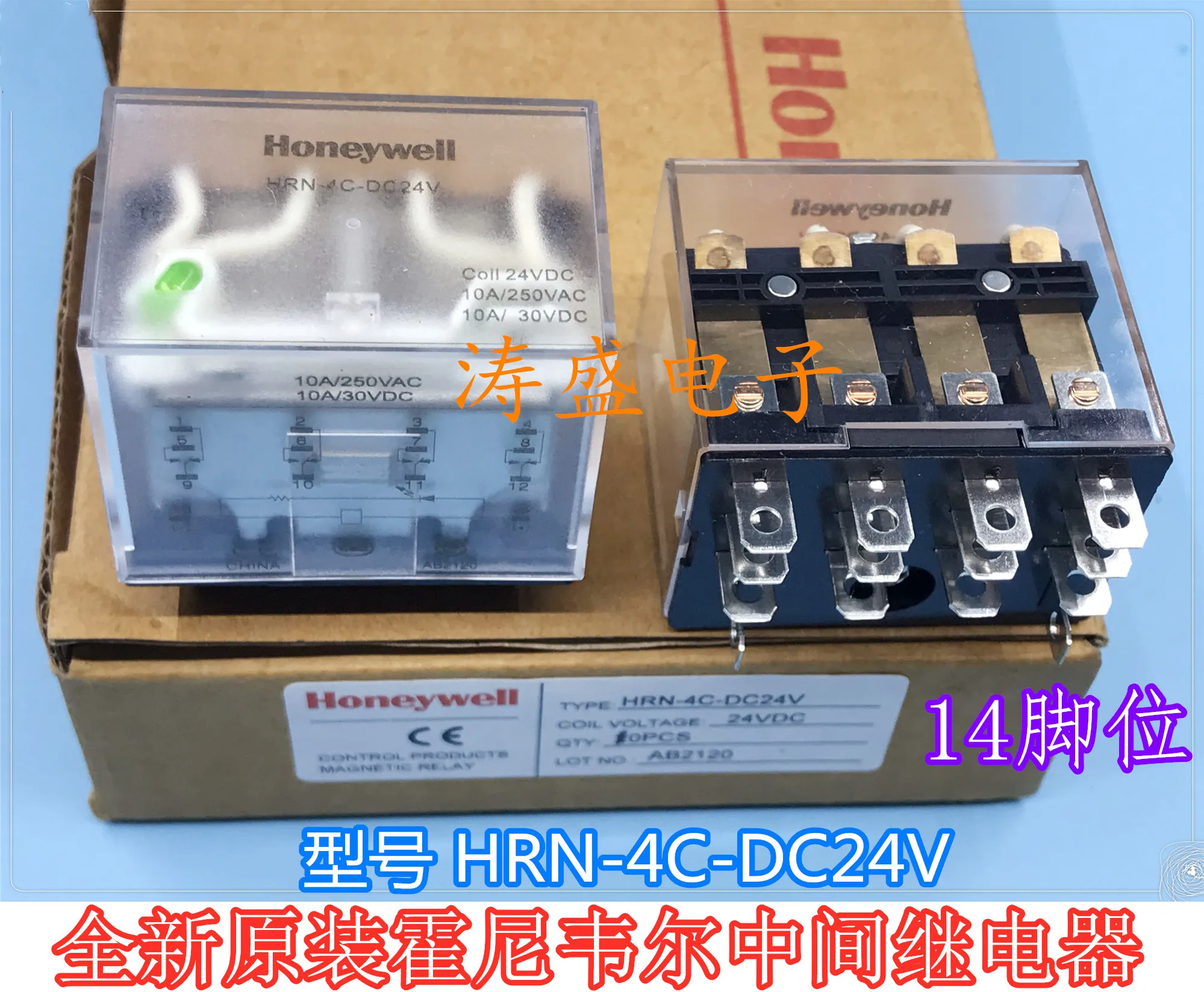 HRN-4C-DC24V новое оригинальное промежуточное реле Honeywell, 14 контактов, 24 В постоянного тока
HRN-4C-DC24V новое оригинальное промежуточное реле Honeywell, 14 контактов, 24 В постоянного тока