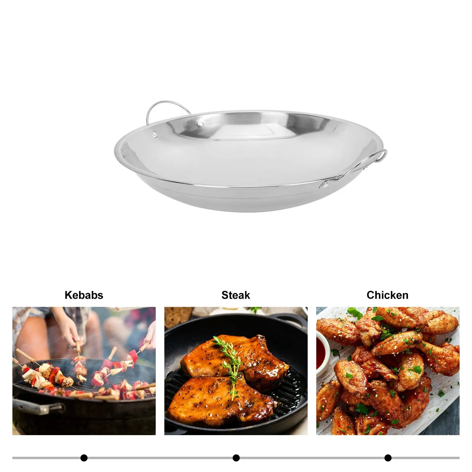 Kitchen Cooking Utensil Stainless Steel Reheating Pot Smooth Edge Safe Handling Large Capacity for Pot and Food
Kitchen Cooking Utensil Stainless Steel Reheating Pot Smooth Edge Safe Handling Large Capacity for Pot and Food