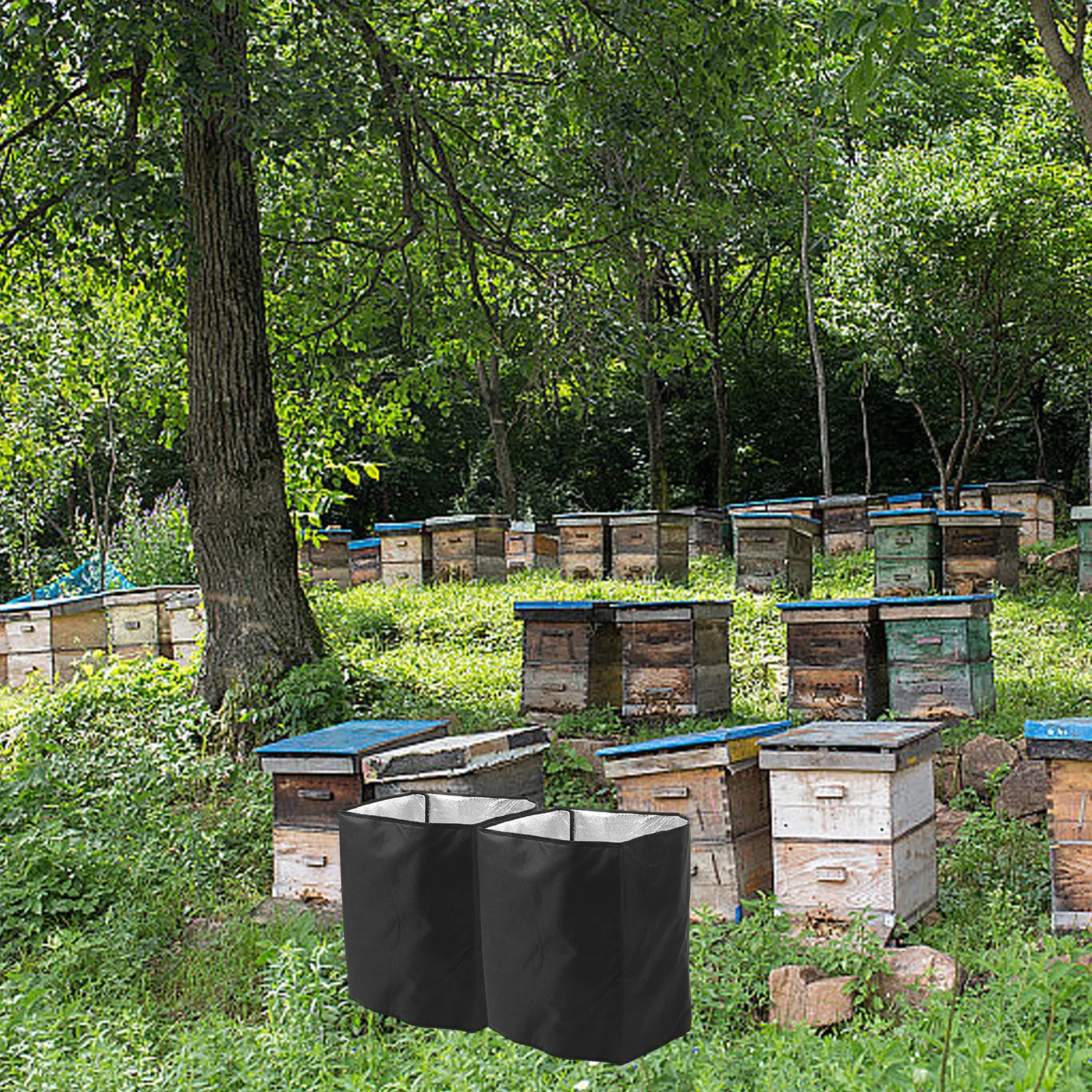 Winter Insulation 600D Oxford Cloth Honeycomb Protective Beehive Wrap 18x23 5inch Black Outdoor Cold Proof Warm Bees Hive Sleeve
Winter Insulation 600D Oxford Cloth Honeycomb Protective Beehive Wrap 18x23 5inch Black Outdoor Cold Proof Warm Bees Hive Sleeve