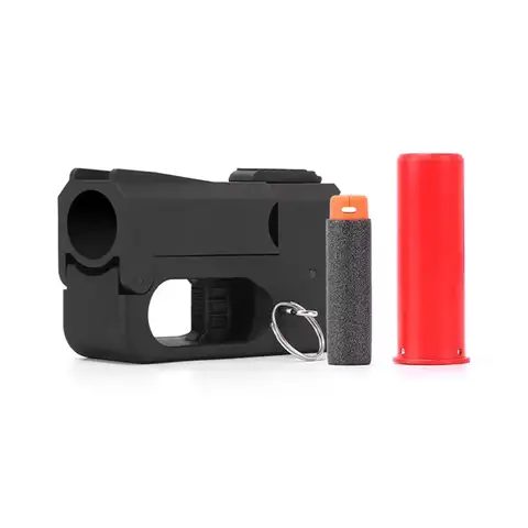 Outdoor Sports Gel Ball Soft Bullet Toy Gun CS Game Key Chain Launcher Toy Accessories Adult Leisure Christmas Gifts QG621