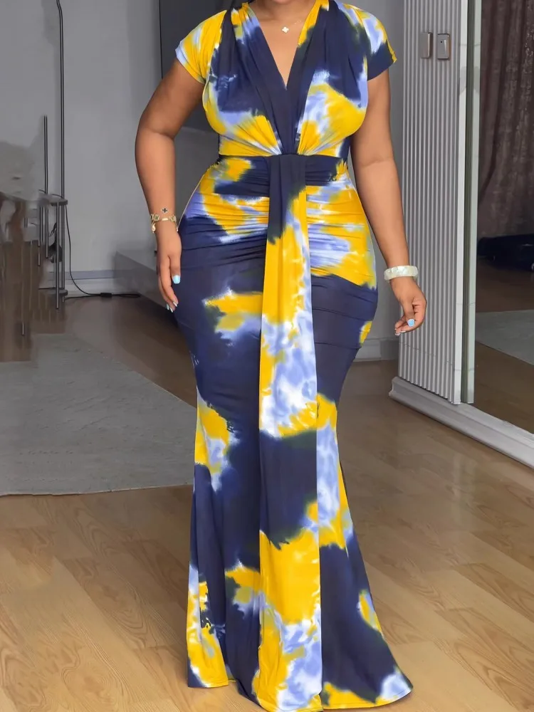 African Dresses For Women Elegant Spring Summer Short Sleeve Dashiki Maxi Dress Ladies Traditional African Clothing Fairy Dreaes
African Dresses For Women Elegant Spring Summer Short Sleeve Dashiki Maxi Dress Ladies Traditional African Clothing Fairy Dreaes