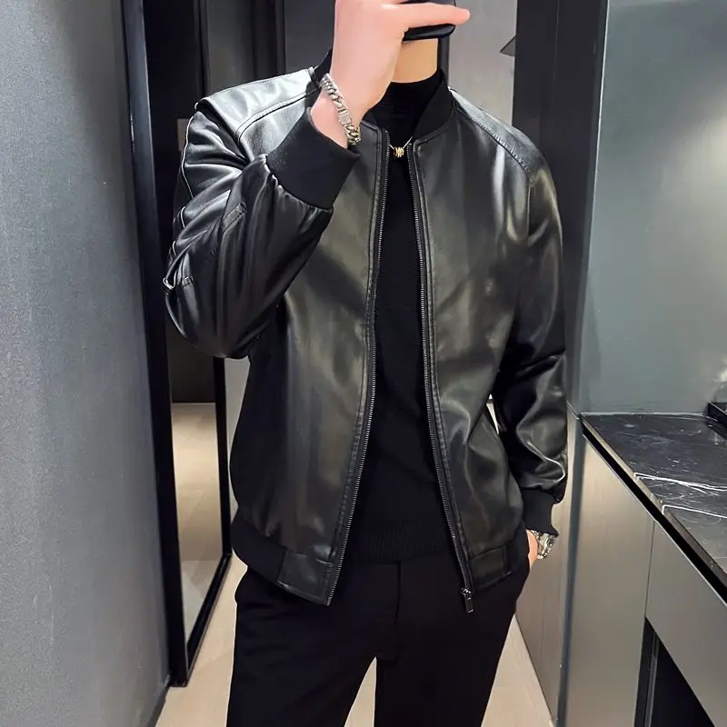 Весенне-осенний новый мужской кожаный джемпер с капюшоном из тонкой овчины, высококачественное пальто из натуральной кожи, модная верхняя одежда
Весенне-осенний новый мужской кожаный джемпер с капюшоном из тонкой овчины, высококачественное пальто из натуральной кожи, модная верхняя одежда