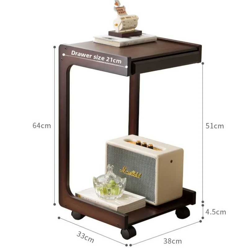 #Mobile side table, living room coffee table, drawer cabinet with wheels, bedroom bedside table
#Mobile side table, living room coffee table, drawer cabinet with wheels, bedroom bedside table