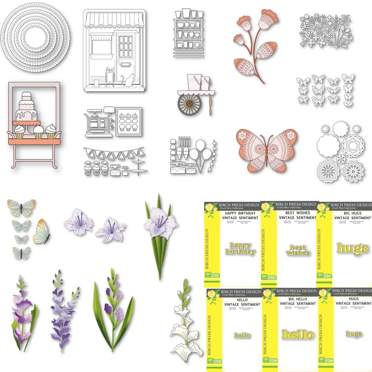 Birthday party Flower Butterfly Metal Cutting Dies For DIY Making Card Scrapbook Embossed Paper Album Craft Supplies Template
Birthday party Flower Butterfly Metal Cutting Dies For DIY Making Card Scrapbook Embossed Paper Album Craft Supplies Template