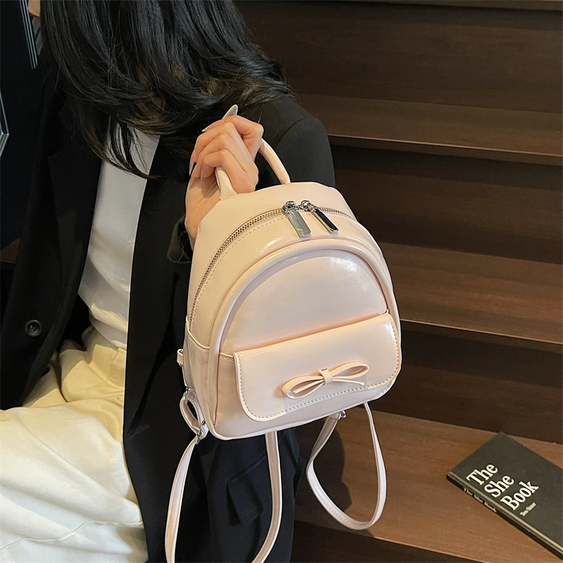 Fashion women's PU solid color mini shoulder bag backpack handbag school bag mochila bolsos de mujer рюкзак женский ita bag 백팩
Fashion women's PU solid color mini shoulder bag backpack handbag school bag mochila bolsos de mujer рюкзак женский ita bag 백팩