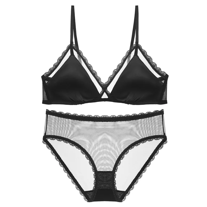 Summer Sexy Underwear French Pure Desire Triangle Cup Without Steel Ring Bra Smooth Lace Small Chest Gathering Underwear Set New
Summer Sexy Underwear French Pure Desire Triangle Cup Without Steel Ring Bra Smooth Lace Small Chest Gathering Underwear Set New