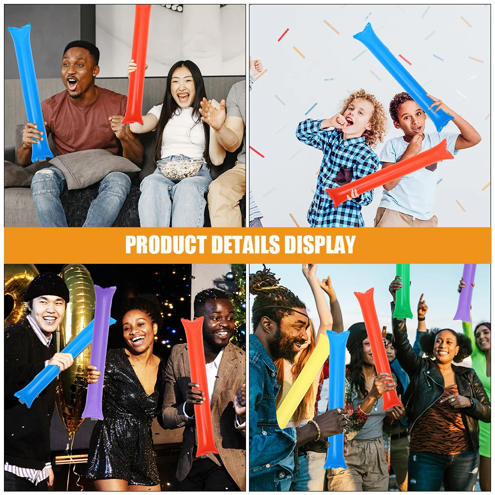 50 Pcs Adults Cheer Stick Sports Inflatable Cheerleading Sticks for Sporting Events
50 Pcs Adults Cheer Stick Sports Inflatable Cheerleading Sticks for Sporting Events