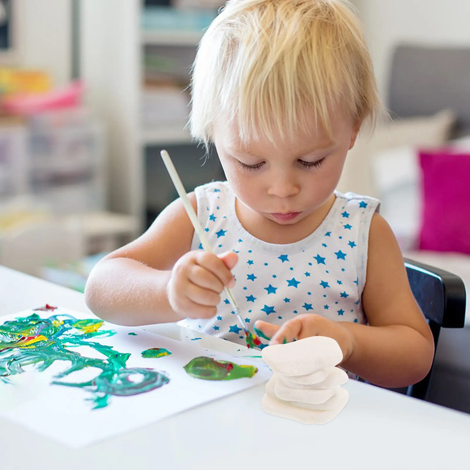 Набор из 6 белых плоских камней для рисования и творчества, гладкие полированные камни для поделок, декоративные камни для благоприятных посланий
Набор из 6 белых плоских камней для рисования и творчества, гладкие полированные камни для поделок, декоративные камни для благоприятных посланий