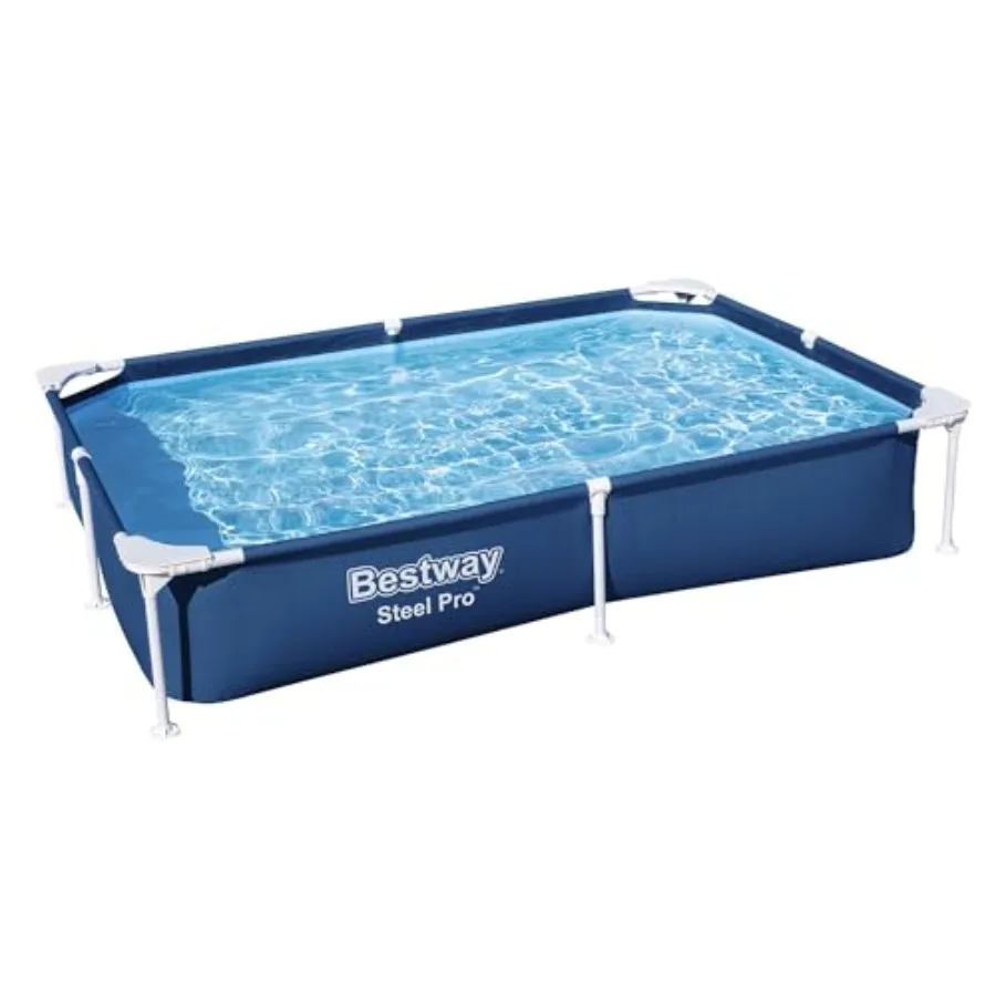 Steel Pro 87 Inch x 59 Inch x 17 Inch Rectangular Metal Frame Above Ground Outdoor Backyard Swimming Pool Blue Pool Only
Steel Pro 87 Inch x 59 Inch x 17 Inch Rectangular Metal Frame Above Ground Outdoor Backyard Swimming Pool Blue Pool Only