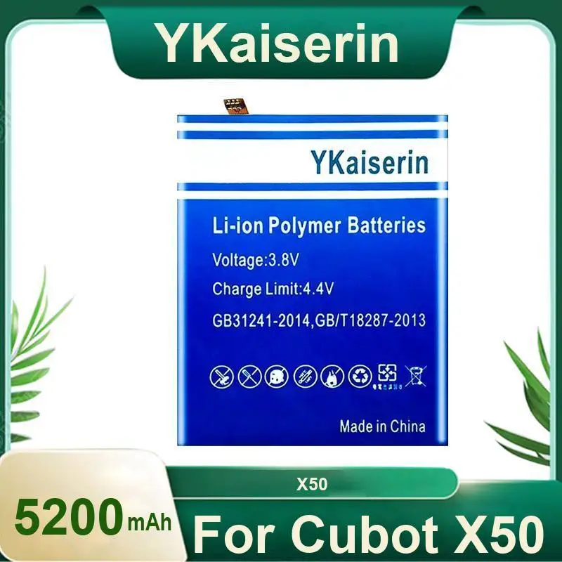 Good Low-Temperature Performance Mobile Phone Battery For Cubot X50 Replaceable High Quality 5200mAh + track code
Good Low-Temperature Performance Mobile Phone Battery For Cubot X50 Replaceable High Quality 5200mAh + track code