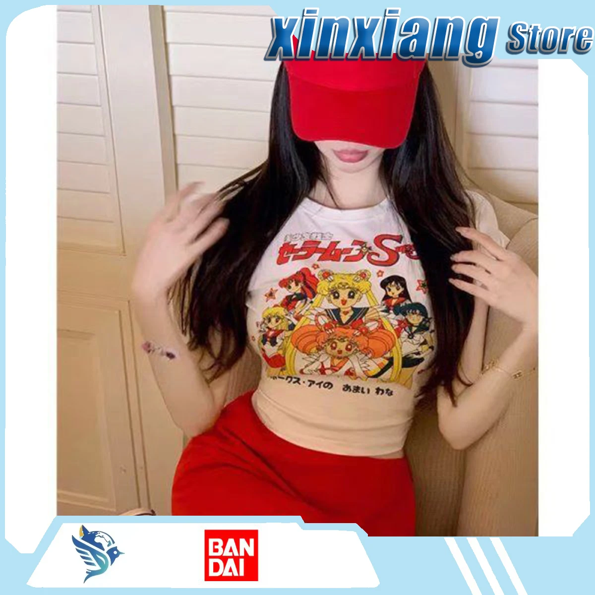 Bandai Pretty Soldier Sailor A Slimming And Stylish Short-Sleeved Shirt Suitable For All Kinds Of Girls Short-Sleeved Fashion
Bandai Pretty Soldier Sailor A Slimming And Stylish Short-Sleeved Shirt Suitable For All Kinds Of Girls Short-Sleeved Fashion
