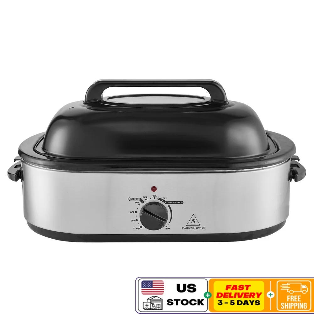Электрическая жаровня, духовка 18QT, жаровня для индейки, самовырастная крышка, 1450 Вт, разморозка, теплая функция, прибор для приготовления пищи из стекла с высоким куполом
Электрическая жаровня, духовка 18QT, жаровня для индейки, самовырастная крышка, 1450 Вт, разморозка, теплая функция, прибор для приготовления пищи из стекла с высоким куполом