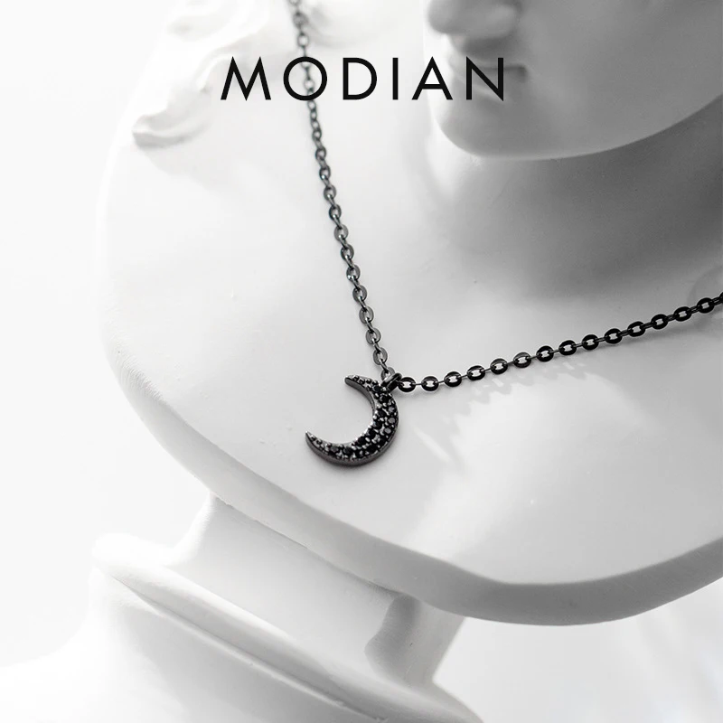 Цепочка MODIAN Регулируемая короткая женская, модное ожерелье из стерлингового серебра 925 пробы с подвеской в виде месяца с черным цирконием, изящная бижутерия
Цепочка MODIAN Регулируемая короткая женская, модное ожерелье из стерлингового серебра 925 пробы с подвеской в виде месяца с черным цирконием, изящная бижутерия