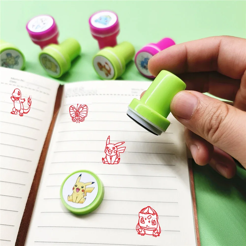Anime Pokemon Color Stamp Set Pikachu Psyduck Cartoon Figure Toys Student School Supplies Kawaii Modeling Seal
Anime Pokemon Color Stamp Set Pikachu Psyduck Cartoon Figure Toys Student School Supplies Kawaii Modeling Seal