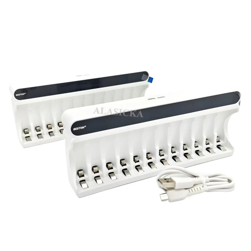 1.2V 12-slot Smart Charger AA/AAA Batteries Rapid Charge and Discharge Intelligent LCD Display for NiMH Rechargeable Batteries
1.2V 12-slot Smart Charger AA/AAA Batteries Rapid Charge and Discharge Intelligent LCD Display for NiMH Rechargeable Batteries