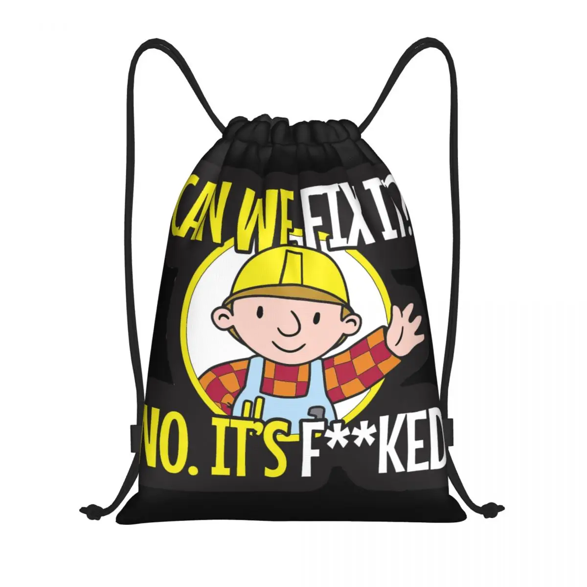Can We Fix It Multi-function Portable Drawstring Bags Sports Bag Book Bag For Travelling
Can We Fix It Multi-function Portable Drawstring Bags Sports Bag Book Bag For Travelling