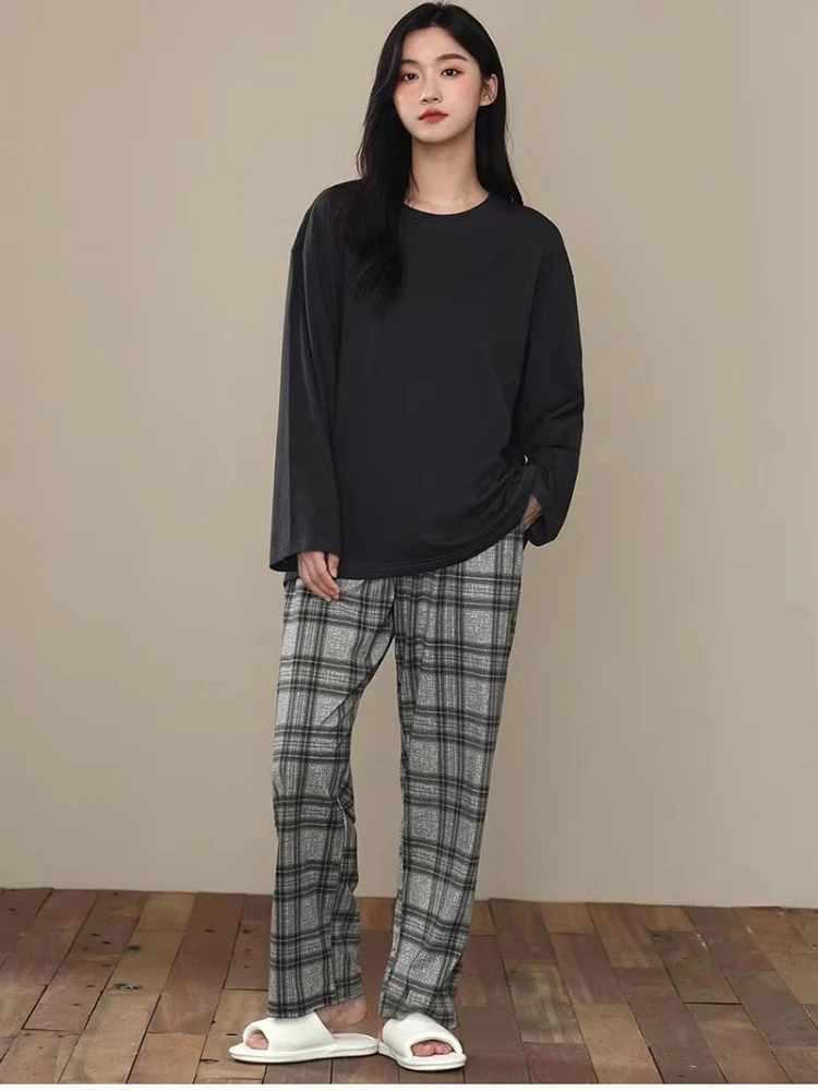 M-5XL 110kg Plus Size Pajamas Korean Long Sleeved Home Clothes Women Spring Student Girls Plaid Loungewear Can Be Worn Outside
M-5XL 110kg Plus Size Pajamas Korean Long Sleeved Home Clothes Women Spring Student Girls Plaid Loungewear Can Be Worn Outside