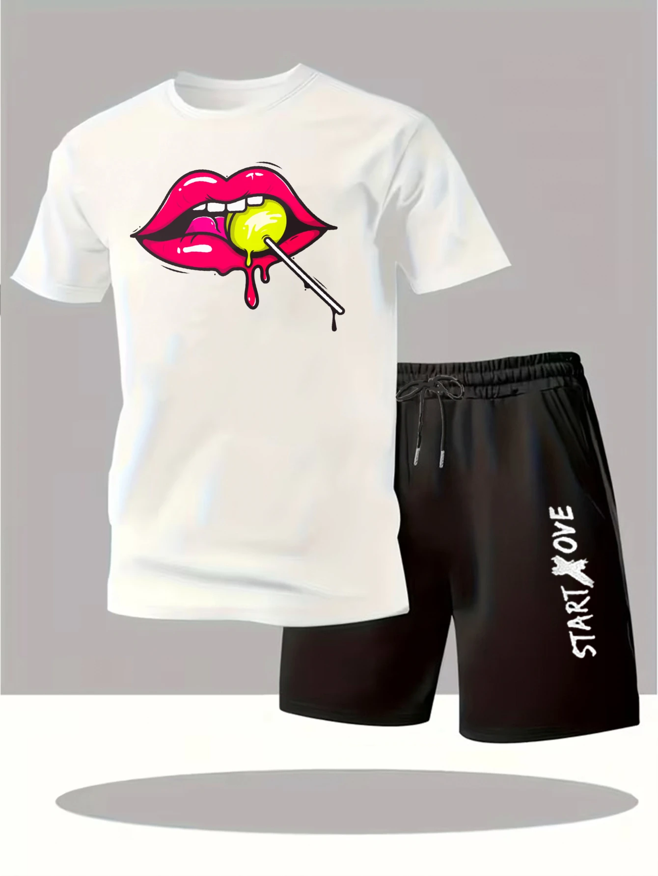 Мужские комплекты 2025: Новинка! Модный графический спортивный костюм с принтом, комплект из свитшота и шорт, мужской спортивный костюм с коротким рукавом.
Мужские комплекты 2025: Новинка! Модный графический спортивный костюм с принтом, комплект из свитшота и шорт, мужской спортивный костюм с коротким рукавом.