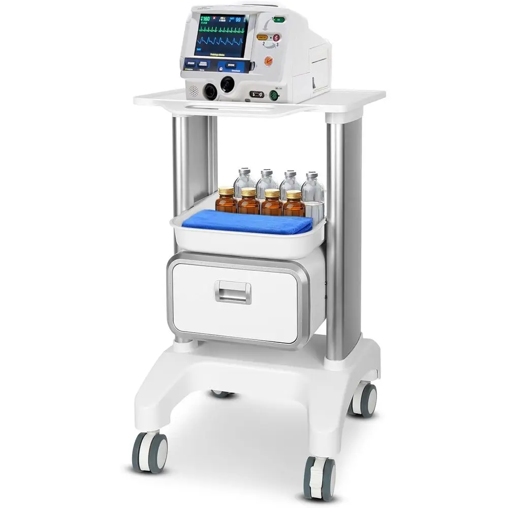 Медицинская передвижная тележка для УЗИ-аппаратов, грузоподъемность 60 кг, профессиональная портативная тележка для хранения с 4 бесшумными колесами, для больниц или стоматологий
Медицинская передвижная тележка для УЗИ-аппаратов, грузоподъемность 60 кг, профессиональная портативная тележка для хранения с 4 бесшумными колесами, для больниц или стоматологий