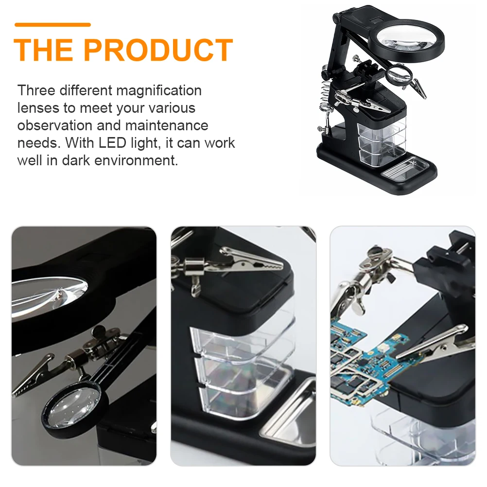 Magnifier Welding LED Glass Shelf Alligator Clips Brackets for Tabletop Magnifier Welding St Soldering Desk Lamp St
Magnifier Welding LED Glass Shelf Alligator Clips Brackets for Tabletop Magnifier Welding St Soldering Desk Lamp St