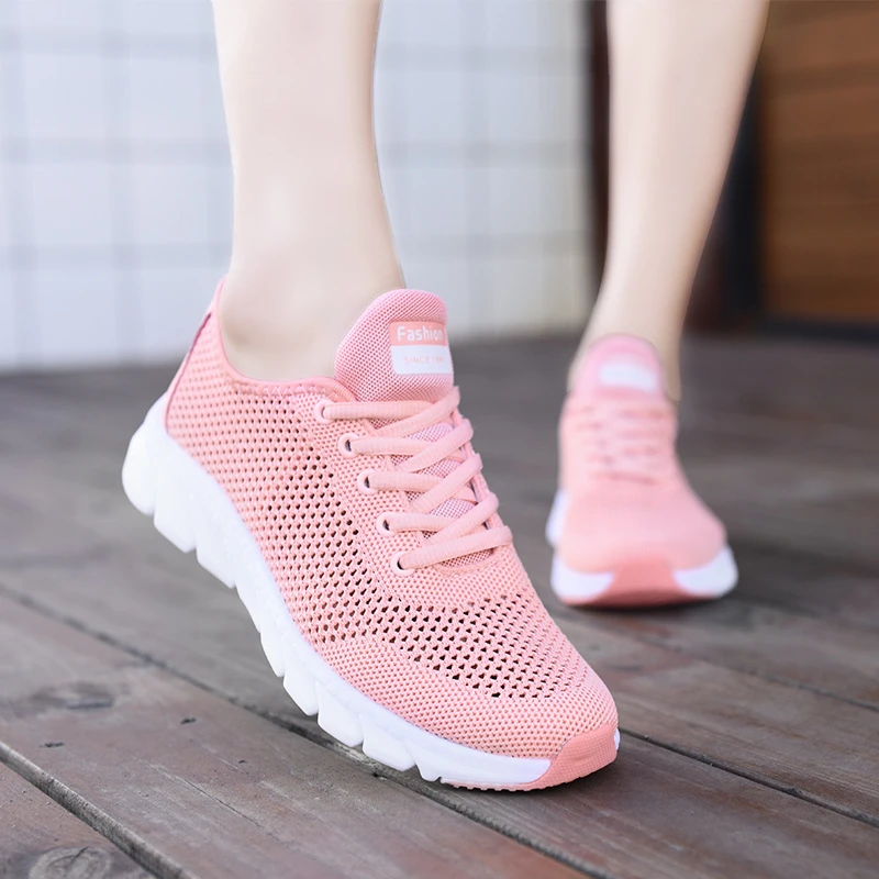 Women Shoes Summer New Flying Knit Breathable Shoes Comfortable Korean Version Versatile Lace-Up Hollow Large Net Casual Shoes
Women Shoes Summer New Flying Knit Breathable Shoes Comfortable Korean Version Versatile Lace-Up Hollow Large Net Casual Shoes