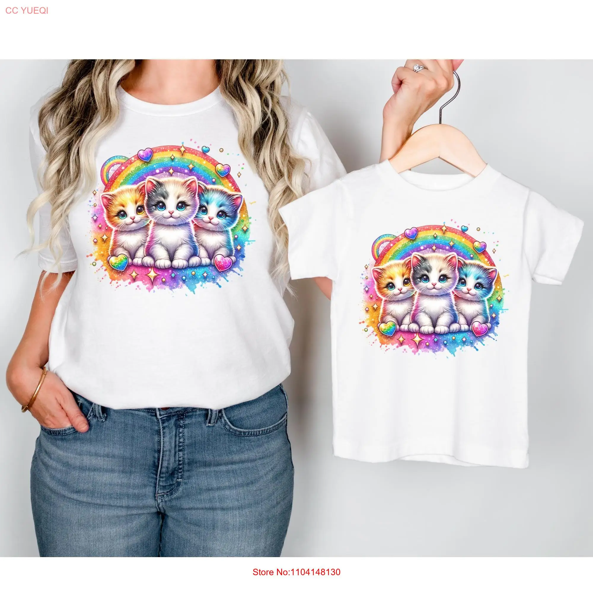 Cute Kittens with Rainbow Sparkle T Shirt Adorable Cat Lovers for Adults Kids long or short sleeves
Cute Kittens with Rainbow Sparkle T Shirt Adorable Cat Lovers for Adults Kids long or short sleeves