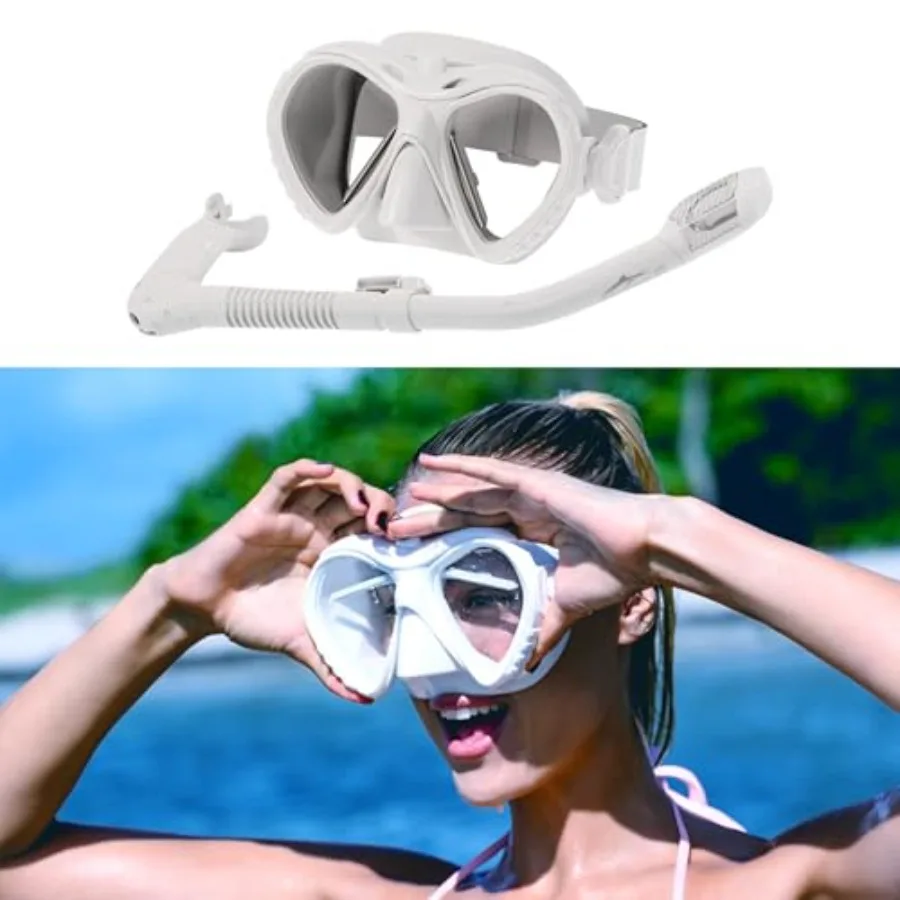 Snorkeling mask for adults and youth with anti-fog coating, silicone material, black color, integrated wipers and dry-top snork
Snorkeling mask for adults and youth with anti-fog coating, silicone material, black color, integrated wipers and dry-top snork