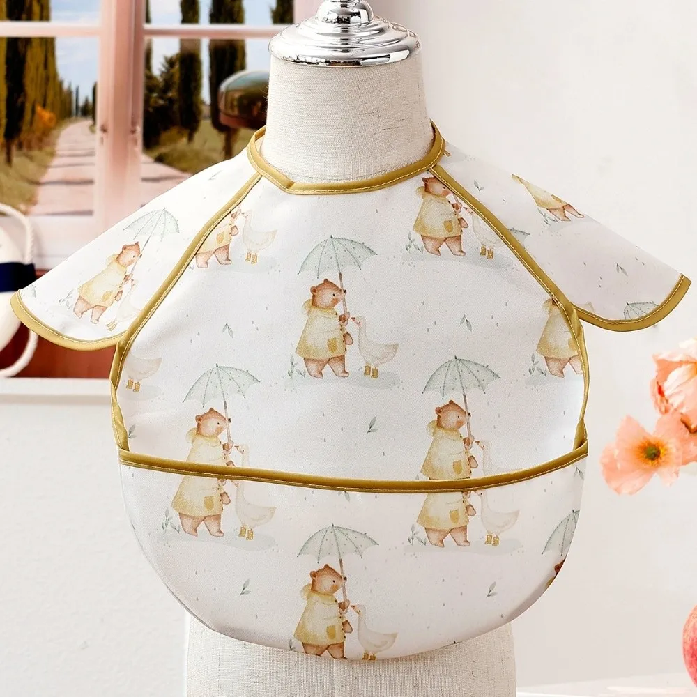 Sleeveless Design Waterproof Baby Bib Reusable Fabric Adjustable Feeding Bib Oil-resistant Material Pocket Design
Sleeveless Design Waterproof Baby Bib Reusable Fabric Adjustable Feeding Bib Oil-resistant Material Pocket Design