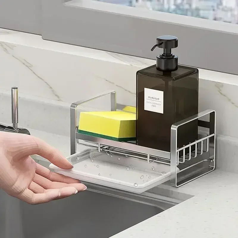 Stainless Steel Black Silver Sponge Holder Kitchen Sink Rag Rack Stand Cleaning Brush Organizer Storage Rack Kitchen Accessories
Stainless Steel Black Silver Sponge Holder Kitchen Sink Rag Rack Stand Cleaning Brush Organizer Storage Rack Kitchen Accessories