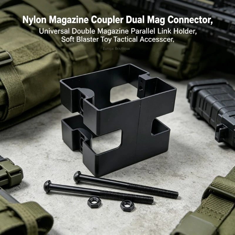 Dual Mag Connector Universal Nylon Magazine Coupler Double Magazine Parallel Link Holder for Outdoor Wargame Cosplay Model Gear
Dual Mag Connector Universal Nylon Magazine Coupler Double Magazine Parallel Link Holder for Outdoor Wargame Cosplay Model Gear