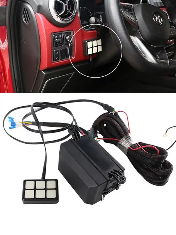 6-position Push Button Switch Panel Electronic Relay System Circuit Control Box Waterproof Fuse Relay Box Wiring Harness Assembl
6-position Push Button Switch Panel Electronic Relay System Circuit Control Box Waterproof Fuse Relay Box Wiring Harness Assembl