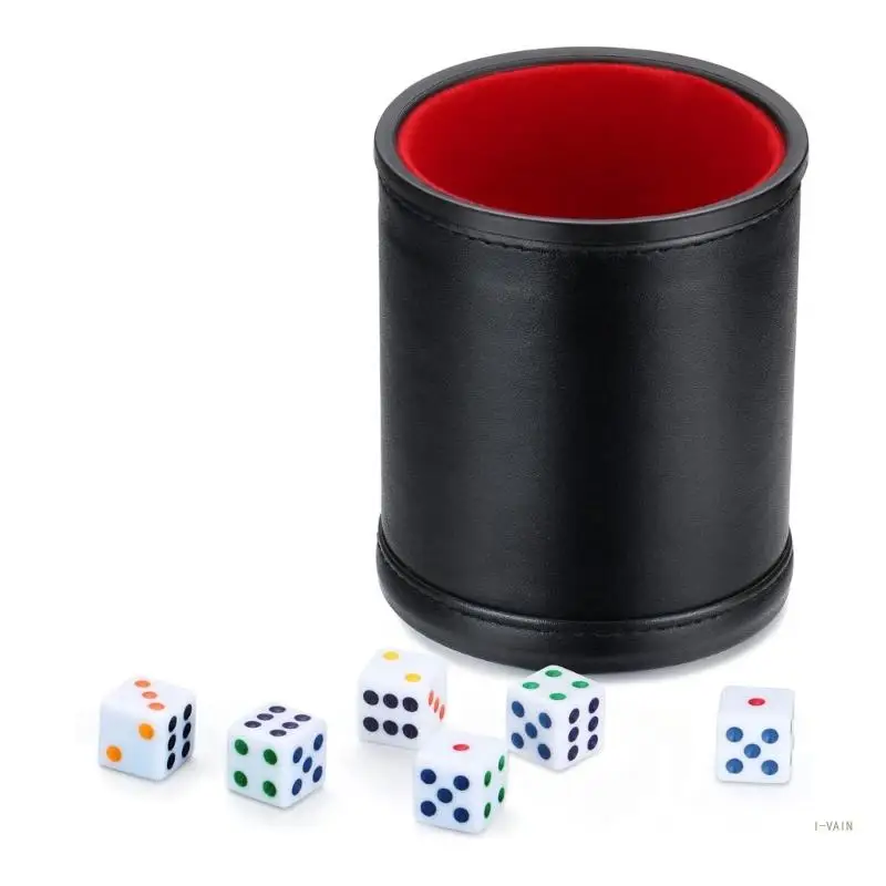 M5TC PU Leather Dices Rolling Cup Dices Shaker Bracket Roll the Dices Cup Containers
M5TC PU Leather Dices Rolling Cup Dices Shaker Bracket Roll the Dices Cup Containers