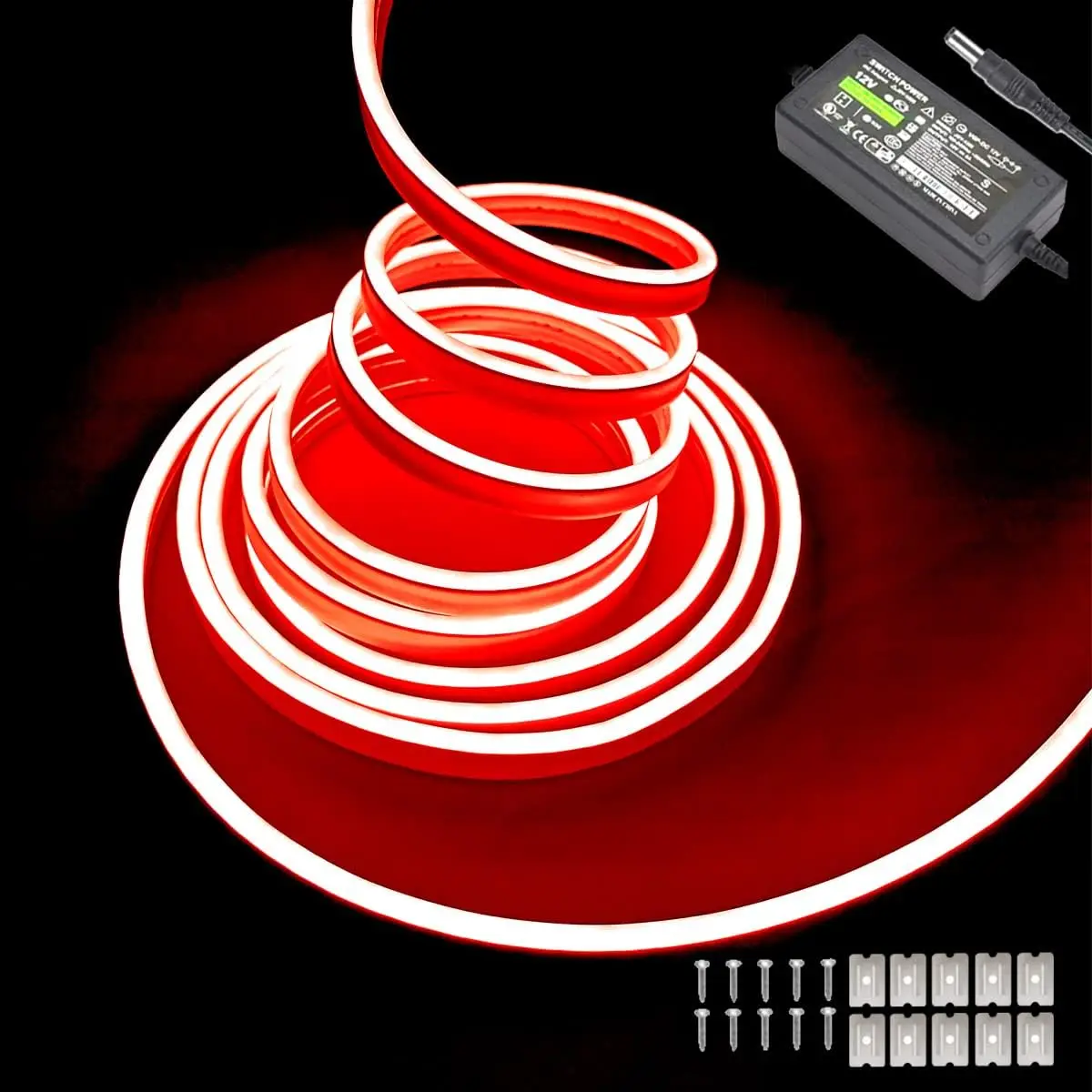 16.4ft Color Neon LED Strip Lights 12V Waterproof Flexible Cuttable Length Adjustable for Bedrooms Gaming Rooms Outdoor Party
16.4ft Color Neon LED Strip Lights 12V Waterproof Flexible Cuttable Length Adjustable for Bedrooms Gaming Rooms Outdoor Party